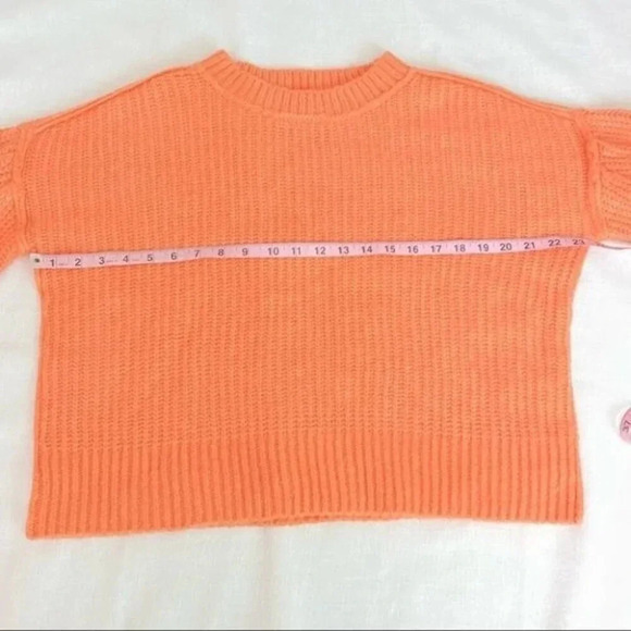 NEW Happy x Nature Peach Sweater with Billow Sleeves Puff sleeve - Picture 11 of 16
